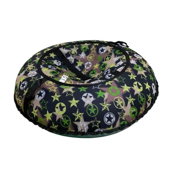 Тюбинг ПОКАТУШКИ D-0,75м зелёные звёзды